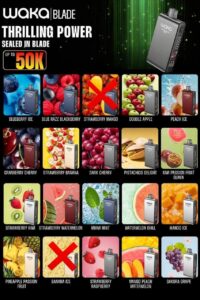 Home waka blade 50000 puffs disposable vape in uae